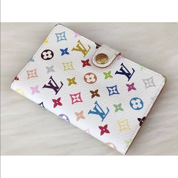 White Louis Vuitton Multicolored Monogram Wallet